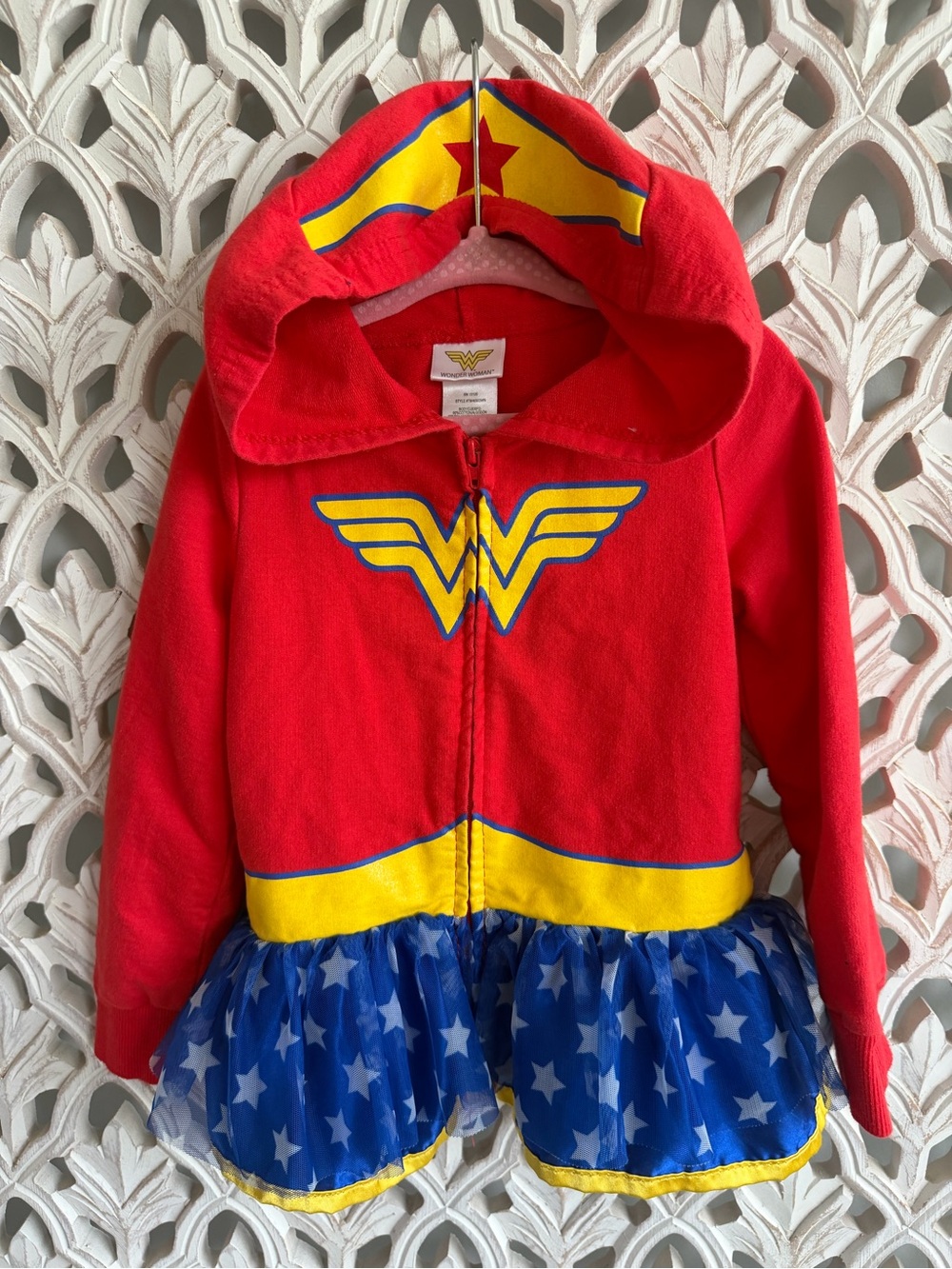 Wonder Woman Zip-Up Hoodie Size 4T